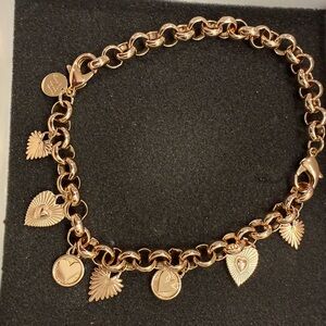 Jane Win 14K Gold Plated Convertible Charm Necklace/Bracelet